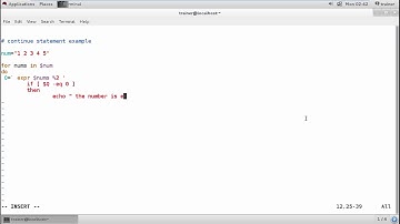 Linux - Continuous statement