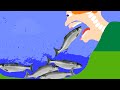 【Algodoo】Eat fish.　魚を食べる人