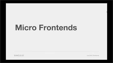 The Key to Scaling Single Page Applications, Micro Frontends | Webinar Presentation + Demo