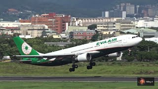 57架次飛機起降滑行 近距離特寫｜桃園機場觀景台 TPE/RCTP