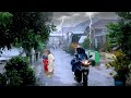 Big Super Heavy Rain And Thunder THUNDERSTORM Sounds For Sleep Walk Very Refreshing mp3