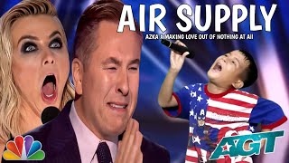 Golden Buzzer:All the judges cried when he heard the song Air Supply with an extraordinary voice