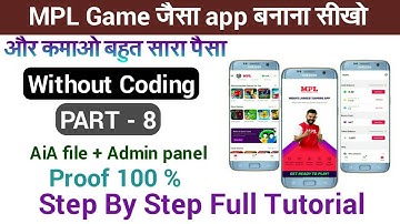 How to make professional MPL game / free aia file kodular / MPL game full tutorial 2021 / PART - 8