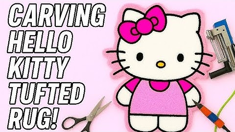 The Most Important Tip to Know During The Rug carve process #tufting #trimmer #hellokitty #tufting 