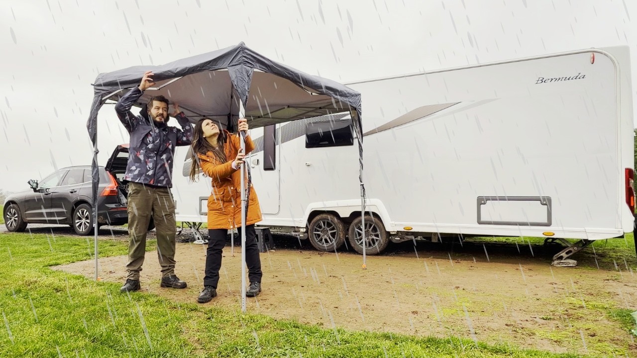 КЕМПИНГ ПОД ДОЖДЁМ В КАРАВАНЕ МЕЧТЫ