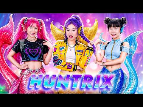 Poor Vs Rich Vs Giga Rich Huntrix At Mermaid Makeover Contest! Who Will Win?