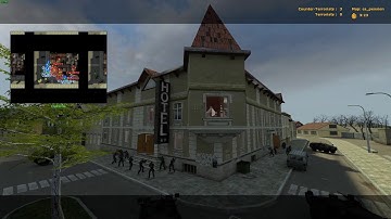 Counter-Strike: Source 15 VS 15 Bot Fight cs_pension