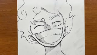 How to draw Gear 5 luffy ( joy boy ) | step-by-step