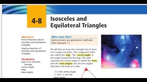 4 8 Isosceles and Equilateral Triangles
