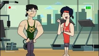 Tom and Jake Gym Double greeting | Disventure Camp