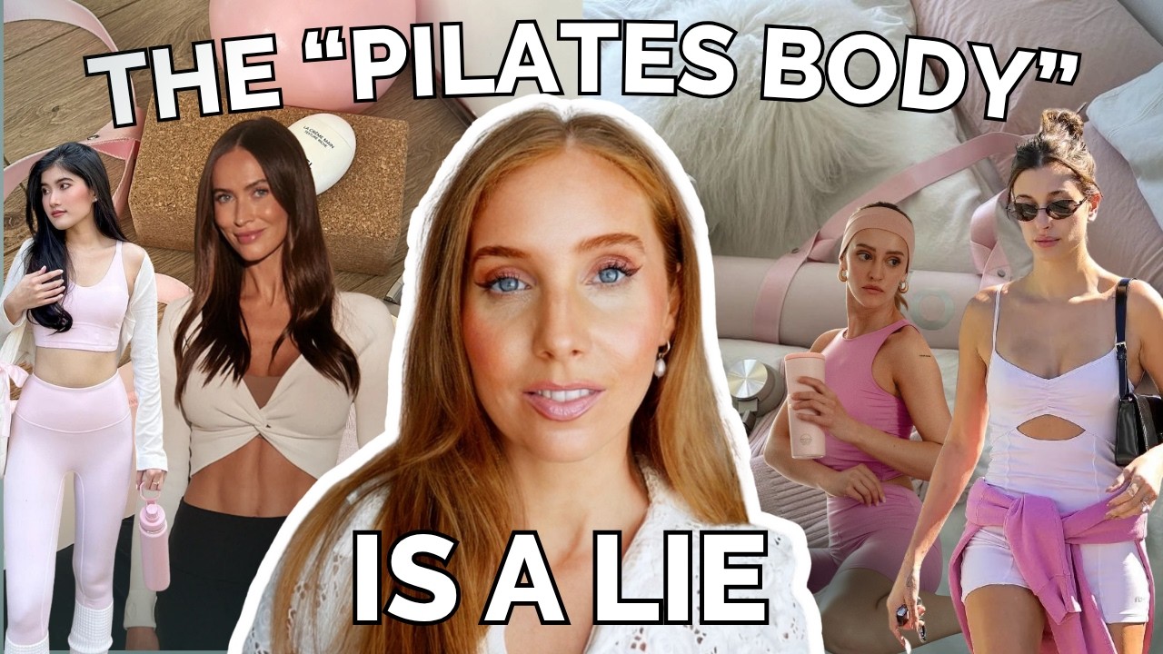 A girl in a pink pilates outfit
