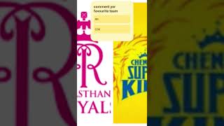 RR or CSK