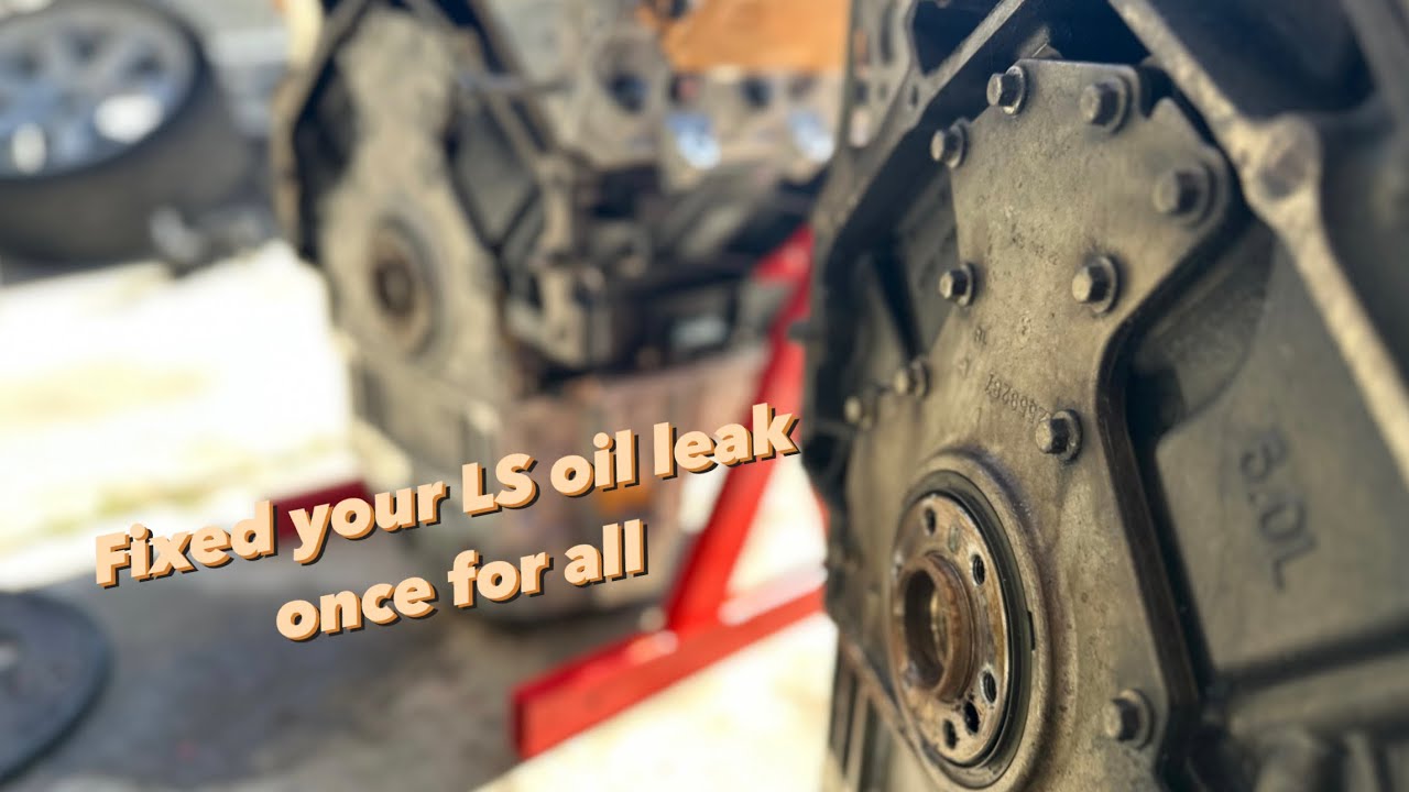 How to fix oil leak with 57 in your Ls back cover. YouTube
