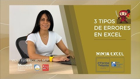 3 tipos de errores en Excel