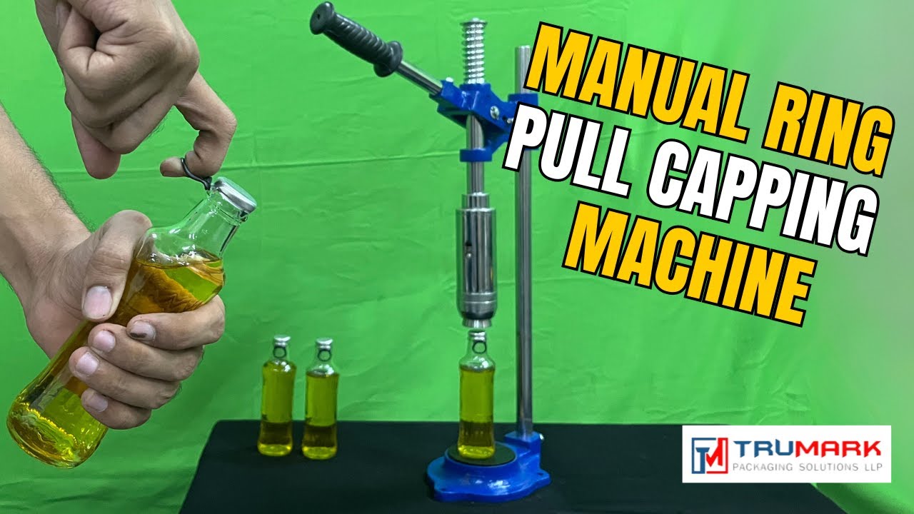 Manual Ring Pull Capping Machine. - YouTube