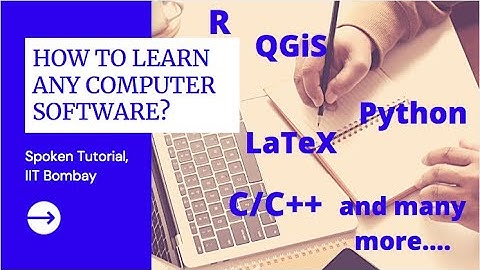 Learn Computer Softwares for FREE| Spoken Tutorial| IIT Bombay