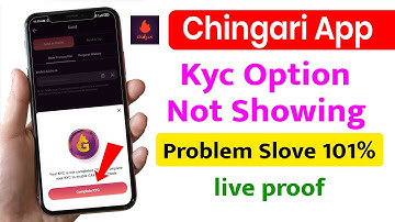 Chingari kyc problem solve | Chingari kyc option not showing | Chingari kyc kaise kare | #Chingari