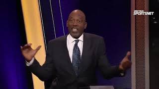 James Worthy clapping for the Lakers win over the Nuggets