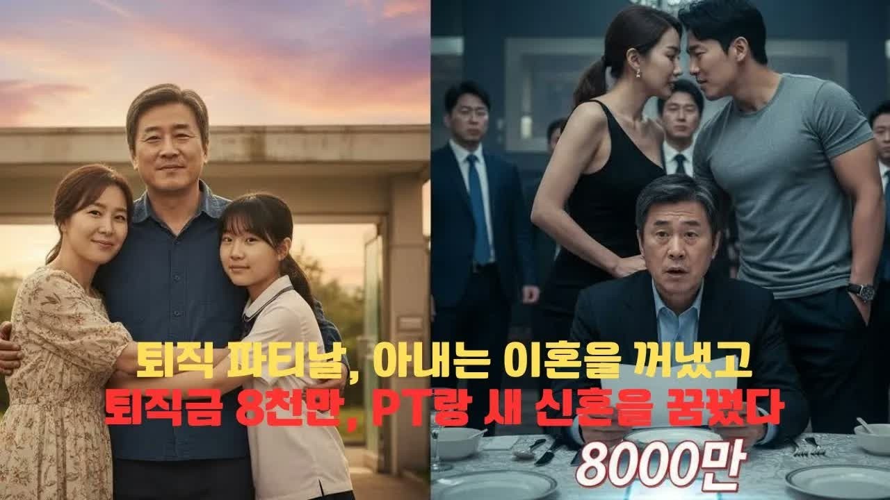 퇴직금 8천만 들고 헬스장 PT랑 새 인생？ 아내의 계산은 전부 틀렸다