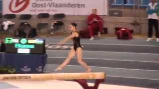 2012 Gymnastics Challenger Cup Ghent Darya Elizarova Uzb Bb