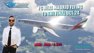 MSFS 2020 / VATSIM / MADRID - LONDON / FC REAL MADRID FLYING TO THE FINAL UCL 24