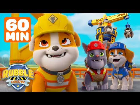 Rubble Loads Up for Construction Tower Rescues & Builds! | 1 Hour | Rubble & Crew