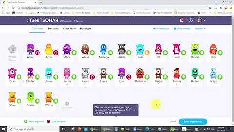 ClassDojo - Taking Attendance
