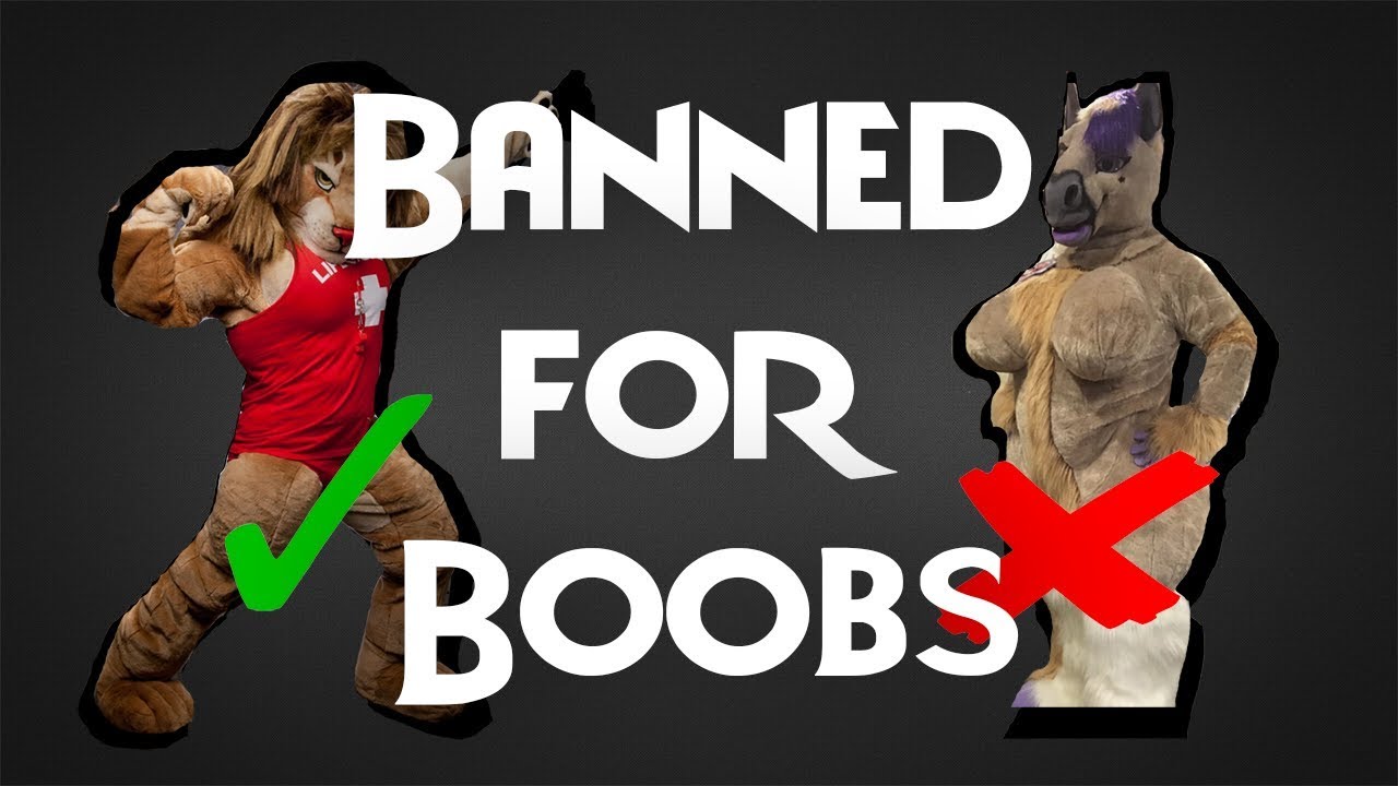 Fursuit banned for having Breasts . 