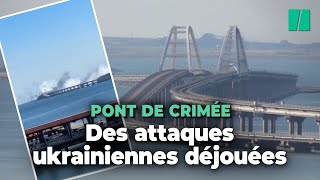 Guerre en Ukraine : le pont de Crimée visé par des attaques ukrainiennes d'après Moscou