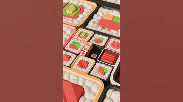 Loop #013: Satisfying Sushi Pieces Reveal 🍣 #looping