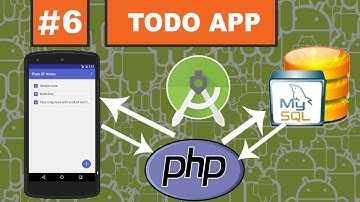 #6 ToDo APP - Android Mysql PHP - التواصل مع قاعدة بيانات خارجية