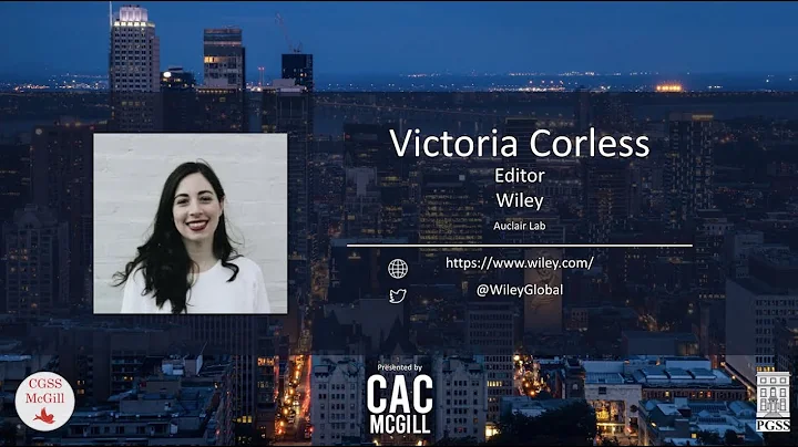 Victoria Corless - Associate Editor at Wiley