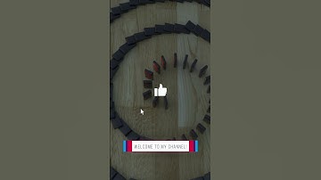 Exciting spiral domino effect.