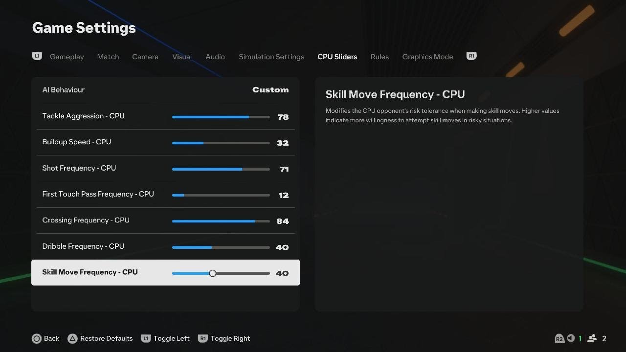 Behavior Sliders EA SPORTS FC 25 🔥NEW🔥 AI Behavior Sliders - YouTube