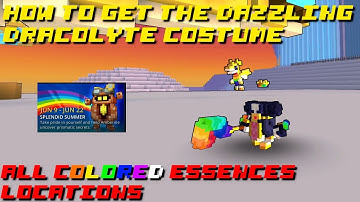 Trove : Dazzling Dracolyte Costume! Where to find all of the Colored Essences! (Splendid Summer)