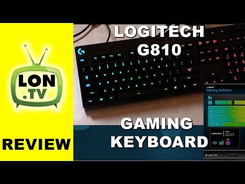 Logitech G810 Orion Spectrum Mechanical Gaming Keyboard Review - YouTube