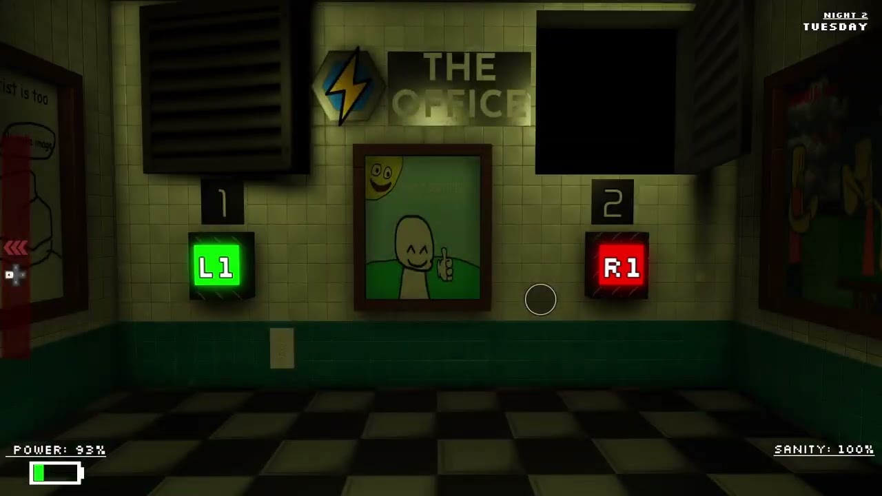 Playing a fnaf game