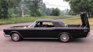1967 Lincoln Continental Convertible top and windows walk around
