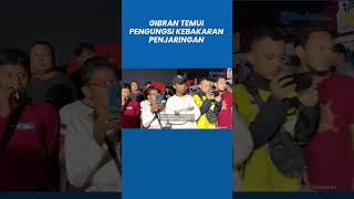 Gibran Temui Pengungsi Kebakaran Penjaringan, Bagikan Goodie Bag Bantuan Wakil Presiden