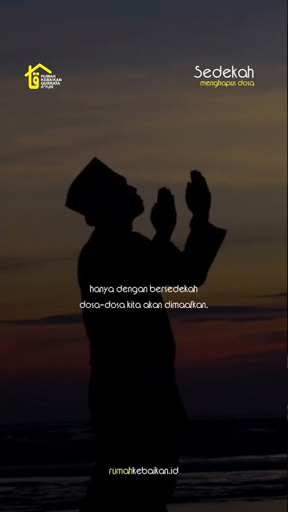 Sedekah dapat menghapus Dosa