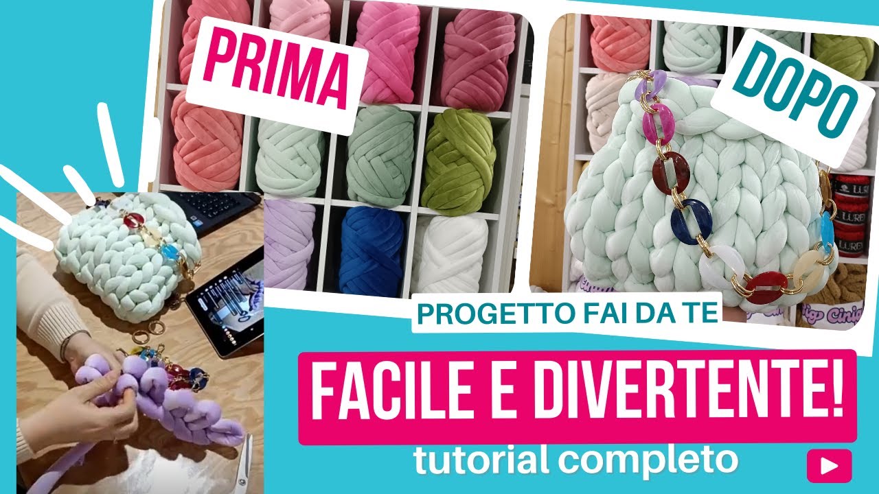 🎥 TUTORIAL COMPLETO – BORSA MARSHMALLOW | FACILE & DIVERTENTE! ✂️