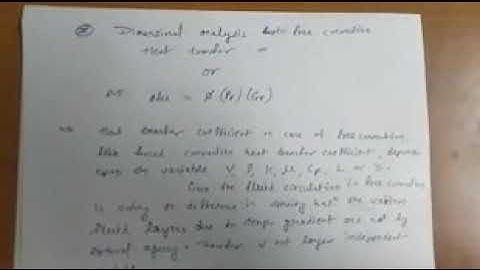 Dimensional Analysis TO FREE CONVECTION BY MR SHAILESH KUSHWAHA