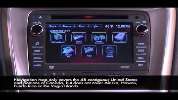 Intellilink Navigation System Destination Entry   Instructional Video   2013 GMC Acadia