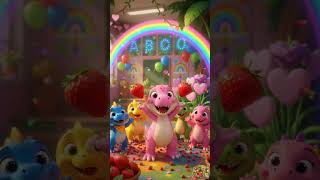 Learn Fruits with Baby Dinos 🍎🦖 Fun Toddler Learning Song | Nursery Rhymes & Kids Shorts