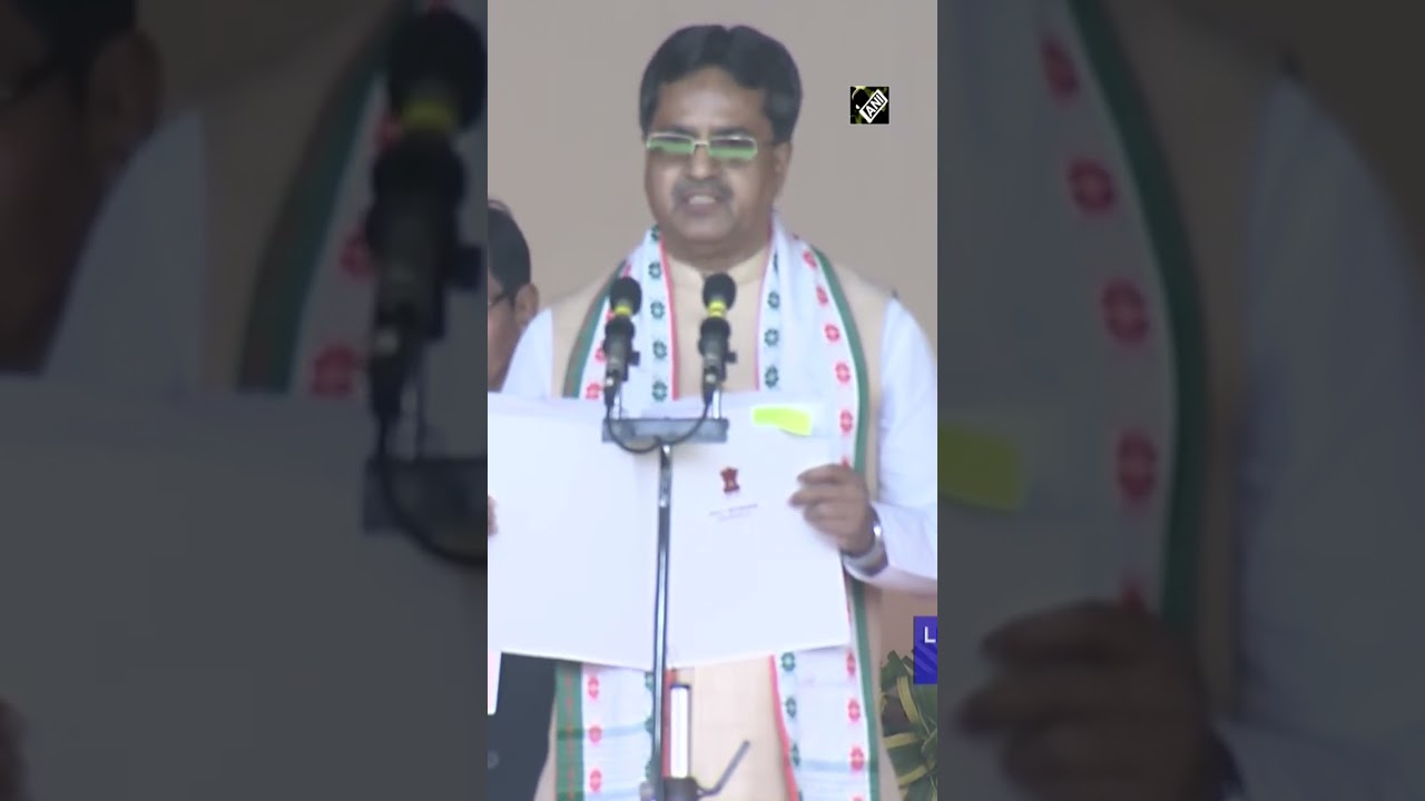 Manik Saha takes oath as Chief Minister of Tripura | 