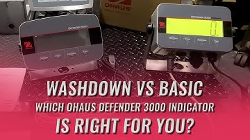OHAUS Defender 3000 Indicators Showcase: DT33XW & DT33P | Industrial Weighing Solutions