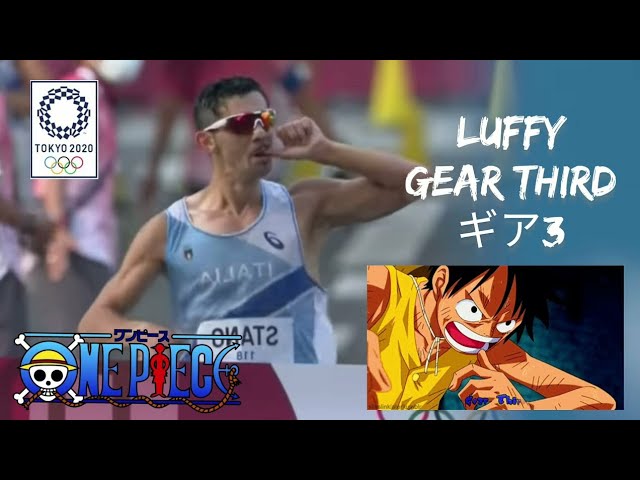 Italian Racewalker Imitate Luffy Gear 3rd Pose ギア3 During Tokyo Olympics Massimo Stano Youtube