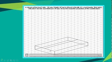 Problem 4- square prism on rectangular slab