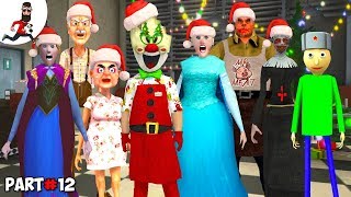 Merry Christmas Party Granny, Ice Scream Funny Animation of ★ Part #41