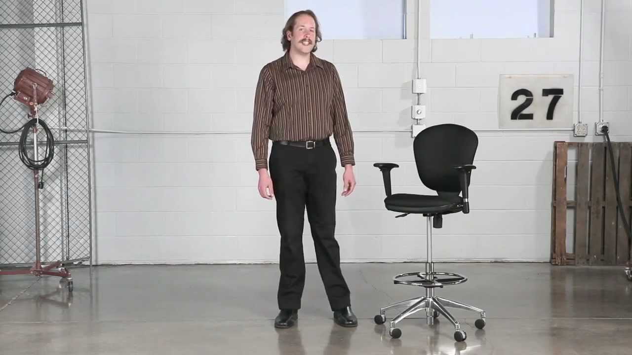 Safco Metro Extended Height Chair Youtube